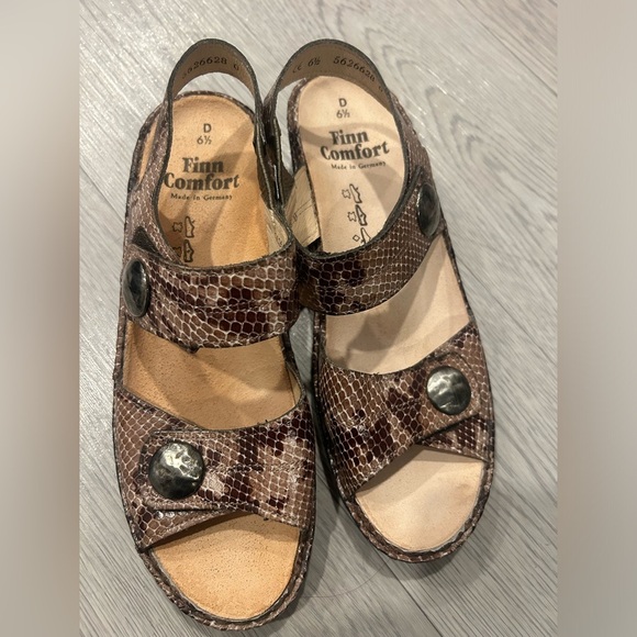 Finn Comfort Women Alanya Brown Adjustable Straps Slingback Sandals UK 6.5 US 9 - Picture 1 of 5